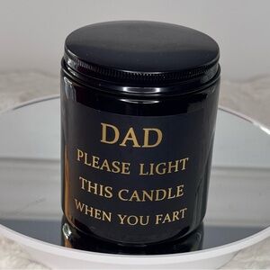 “Dad please light this candle when you fart”, Sandalwood Scented Dad Gift